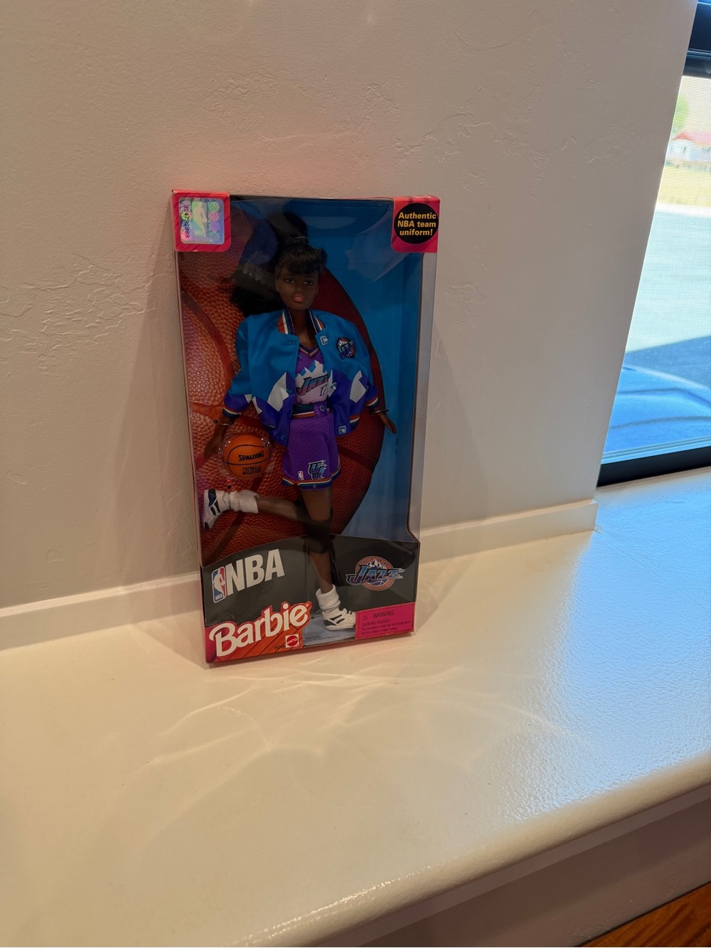 NBA Barbie Doll in Utah jazz outfit